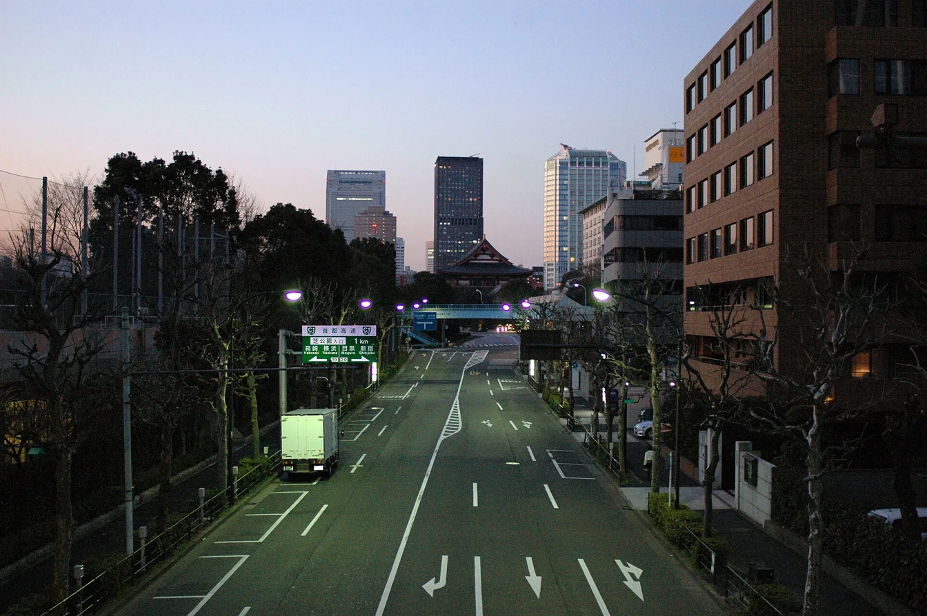 Tokyo street empty at sunrise Don Ramey Logan