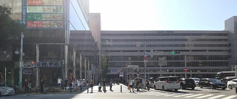 Hakata Station Chikushi exit and street approach